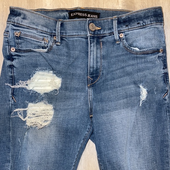 Women’s EXPRESS Performance Stretch Ankle Legging Jeans Mid Rise Stretch… - Picture 2 of 11